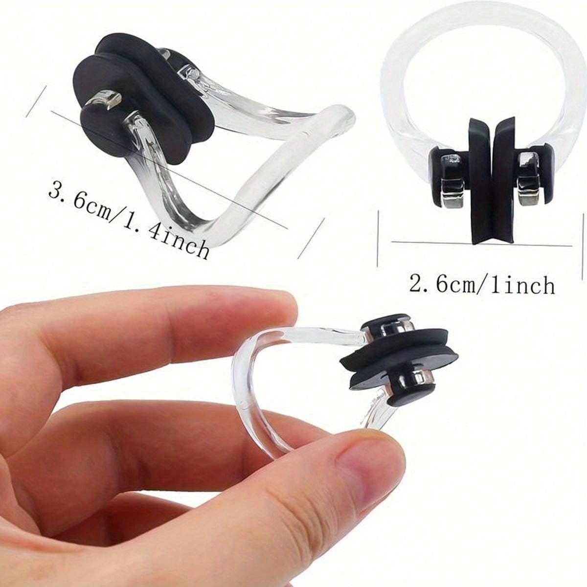 6pcs waterproof silicone swimming nose clips, soft nose protection for surfing and swimming, lightweight and comfortable swimming accessories