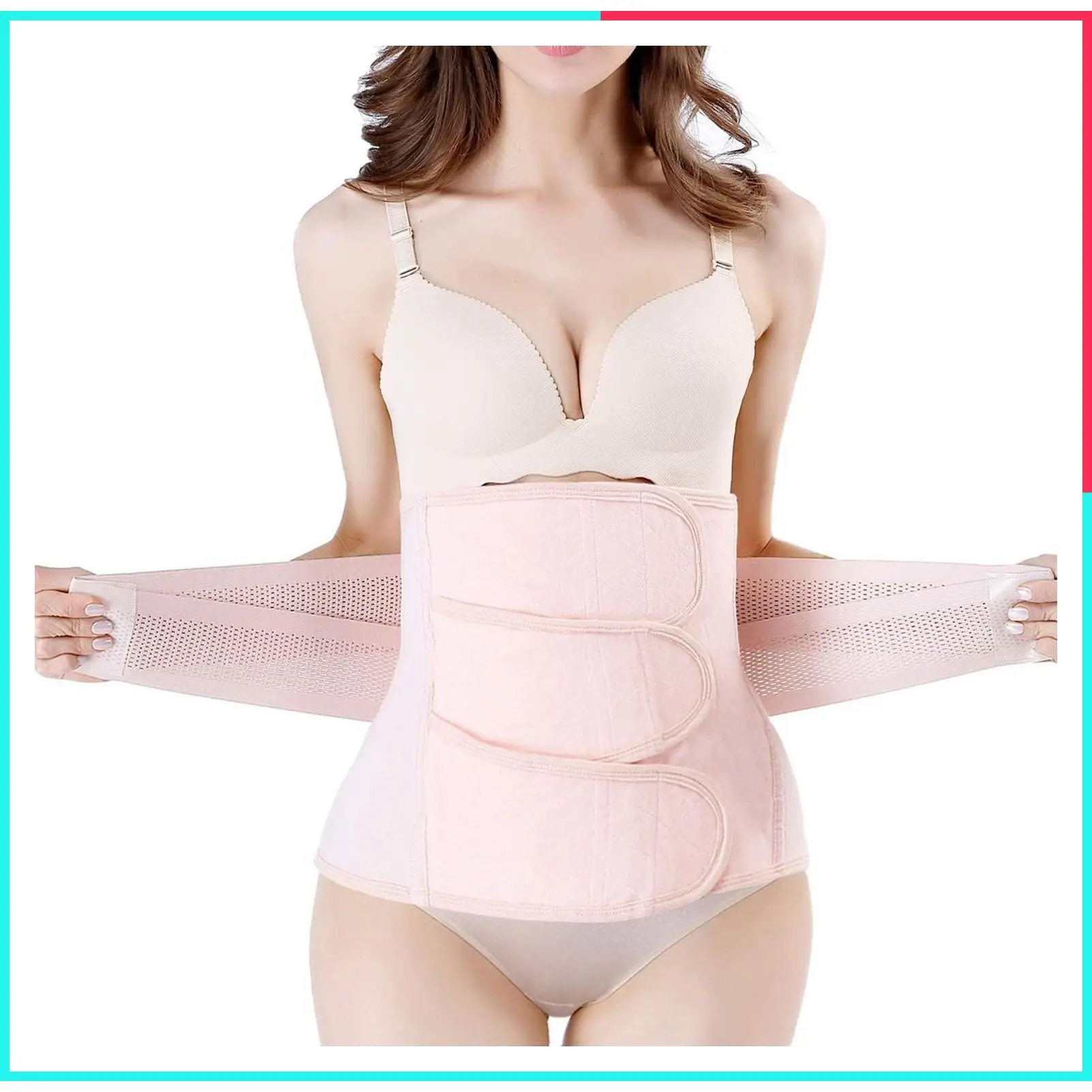 Postpartum Girdle C-Section Recovery Belly Wrap - Post Surgery Pregnancy Belly Support Band Abdominal Binder Shapewear Back Support