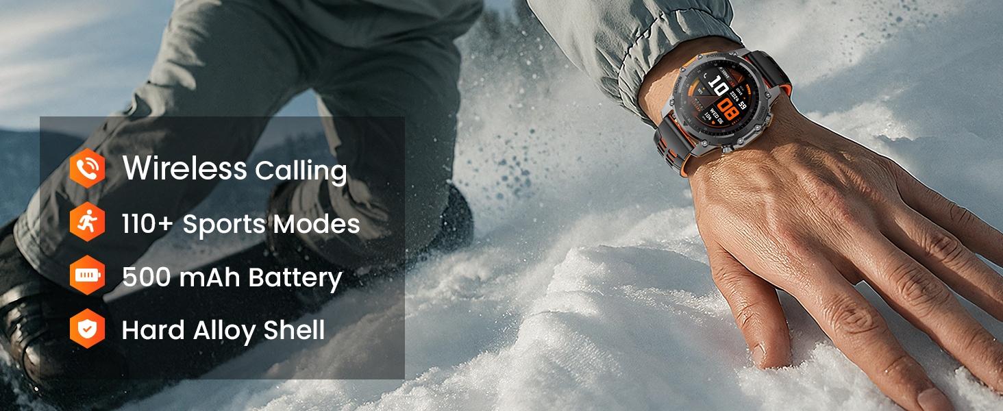 1.52-Inch HD Round Smartwatch for Men, Health Fitness Smartwatch with Sports Tracking, Bluetooth, Calls & Music Control, Multiple Sports Modes, IP68 Waterproof, Long Battery Life, Fitness Watch for Android iPhone, Multifunctional Smart Watch #GLOBAL PICKS 1.52-Inch HD Round Smartwatch for Men, Health Fitness Smartwatch with Sports Tracking, Bluetooth, Calls & Music Control, Multiple Sports Modes, IP68 Waterproof, Long Battery Life, Fitness Watch for Android iPhone, Multifunctional Smart Watch #GLOBAL PICKS