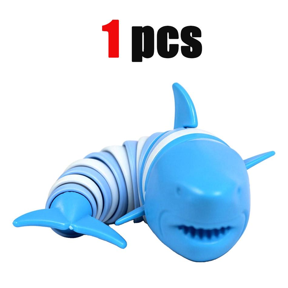 2026 New 3D Joint Shark and Dolphin Ocean Shape Stress Relief Toy, Bendable and Twistable Tail, Fun and Relaxing Plaything Great for killing time at work, relieving anxiety, and a fun gift for shark lovers.