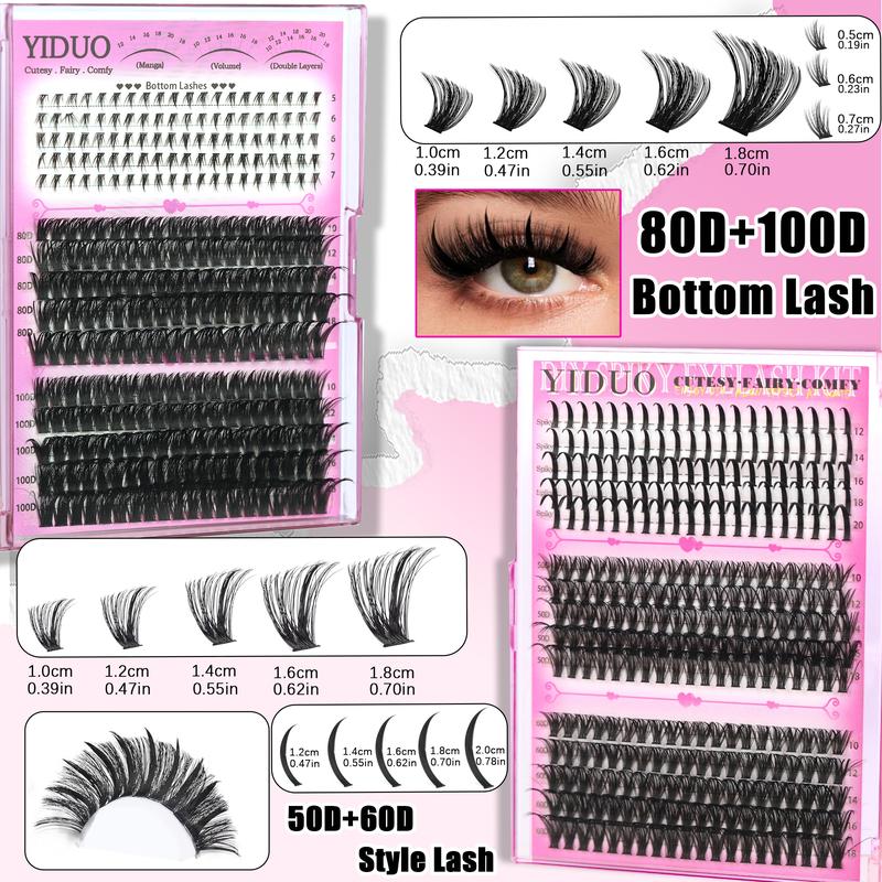 6 Styles Lash Clusters Kit Makeup Bag Kit 1868pcs Large Capacity Eyelash Extensions Volume/Mega/Full/Spikes/Bottom Lashes Clusters Kit Bulk Packs 5-20mm D Curl Wispy Individual Lash Clusters Kit with Bond&Seal DIY at Home Easily gifts DIY Eyelashes Kit 6 Styles Lash Clusters Kit Makeup Bag Kit 1868pcs Large Capacity Eyelash Extensions Volume/Mega/Full/Spikes/Bottom Lashes Clusters Kit Bulk Packs 5-20mm D Curl Wispy Individual Lash Clusters Kit with Bond&Seal DIY at Home Easily gifts DIY Eyelashes Kit