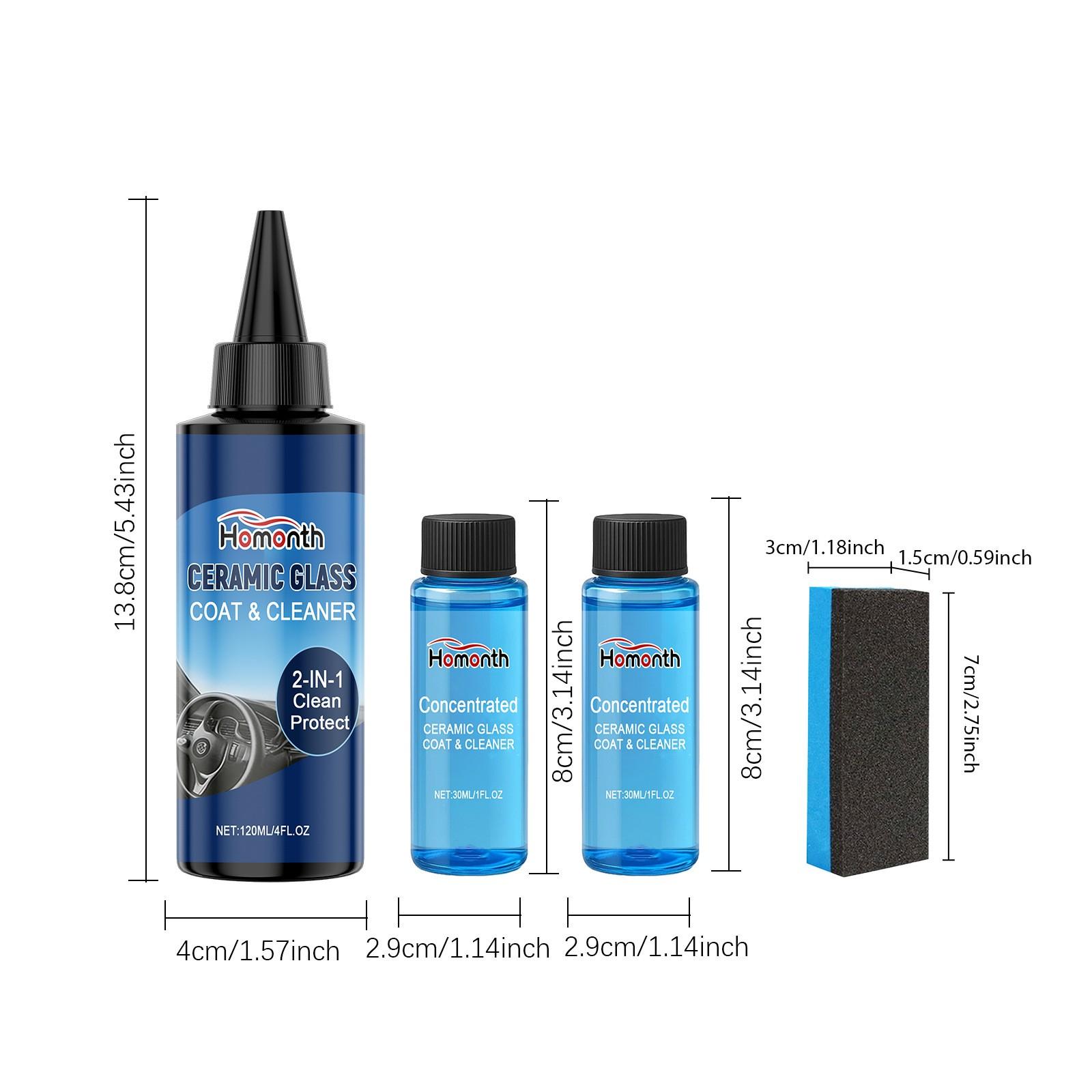 Homonth Coating Kit, Dirt Removal, Renovation, Scratch Prevention, Glossy Car Surface Care, Paint Protection, Renewal Coating Agent