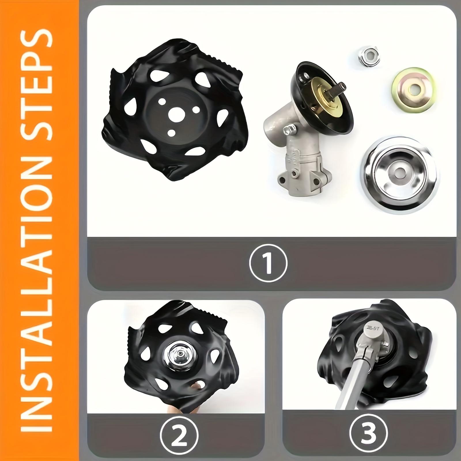 Heavy Duty Metal Weeding Blade – Dragon Claw Lawn Mower Attachment for Fast Weed Removal,Durable Steel Cutter Head for Trimmer and Weeder,High Efficiency Garden Tool for Yard,Landscape,DIY,Commercial Use,Sturdy,Long Lasting,Lawn Care Accessory