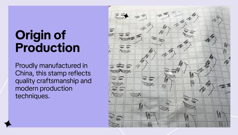 Emoji Pattern Stamp, 1/2 Count Cute Funny Emoji Stamp, Office Stationery & Supplies for Daily Office Use, Label & Instruction Seals