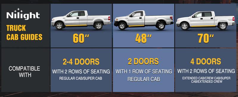 Nilight Truck LED Running Board Lights 2PCS 48nch LED Side Maker Light with White Courtesy Light & Sequential Amber Turn Signal Light LED Lighting Strips Running Lights Kit for Trucks Pickup SUV Underglow rechargeable car