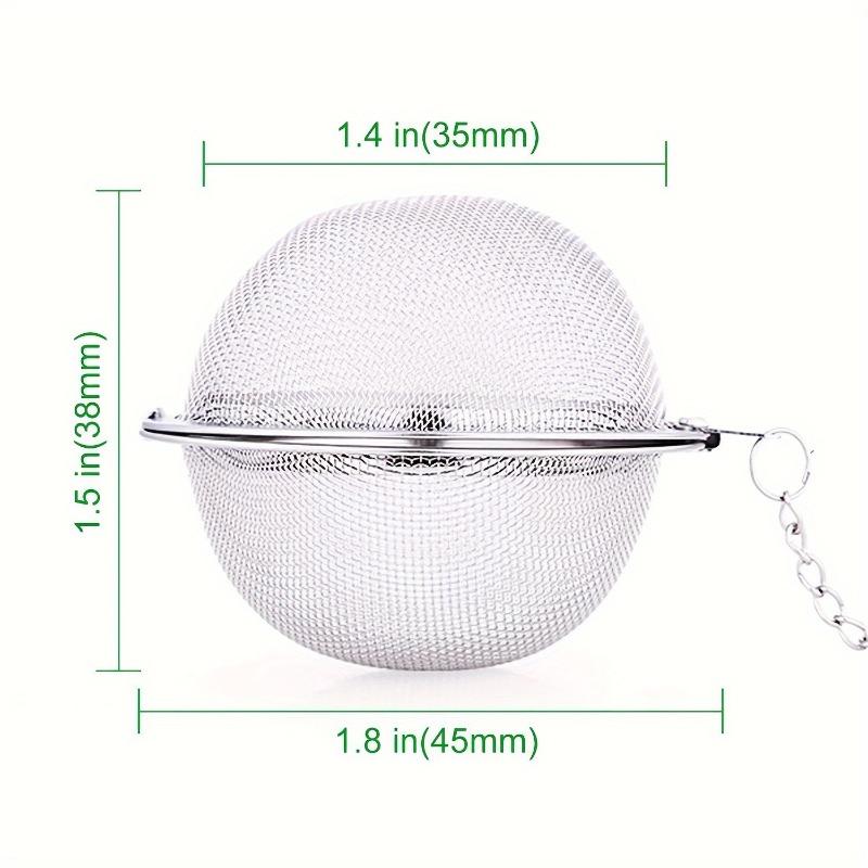 2 Pack Premium Stainless Steel Tea Ball Infuser, 2 Strainer Filters for Loose Leaf Teas. Ideal for Making the Perfect Cup or Pot. No Bags Required. Hook and Chain for Easy Removal