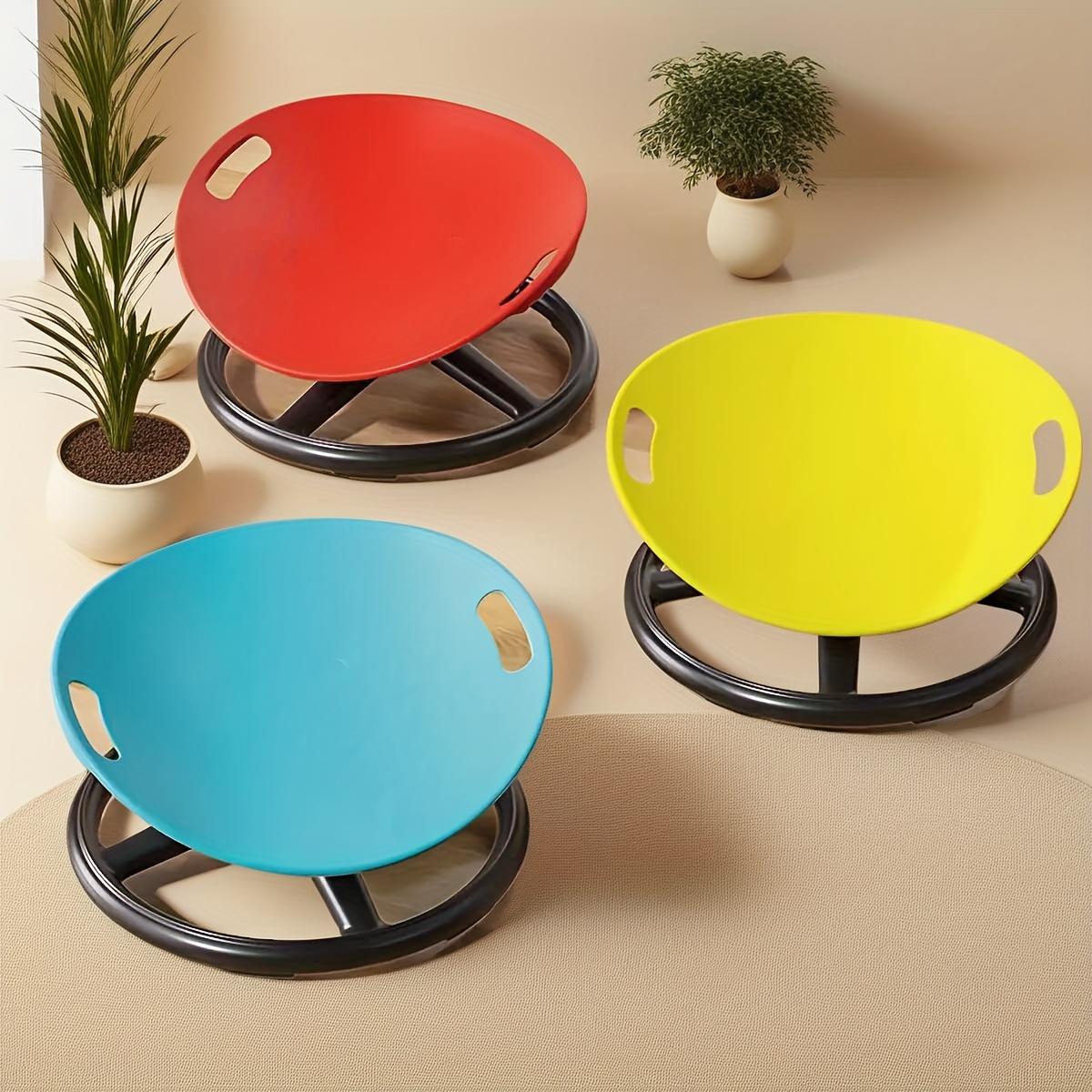 One human-shaped swivel sensory chair with an oval shell design - EU swivel sensory chair - non-slip metal base, durable plastic construction, suitable for training centers, sports facilities, and home use - enhances balance and concentration.