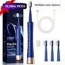 Electric Toothbrush USB Rechargeable Home Use, 5 Cleaning Modes, Soft Bristles Smart Adult Toothbrush, Travel Battery Operated, Multiple Replacement Heads Set #GLOBAL PICKS