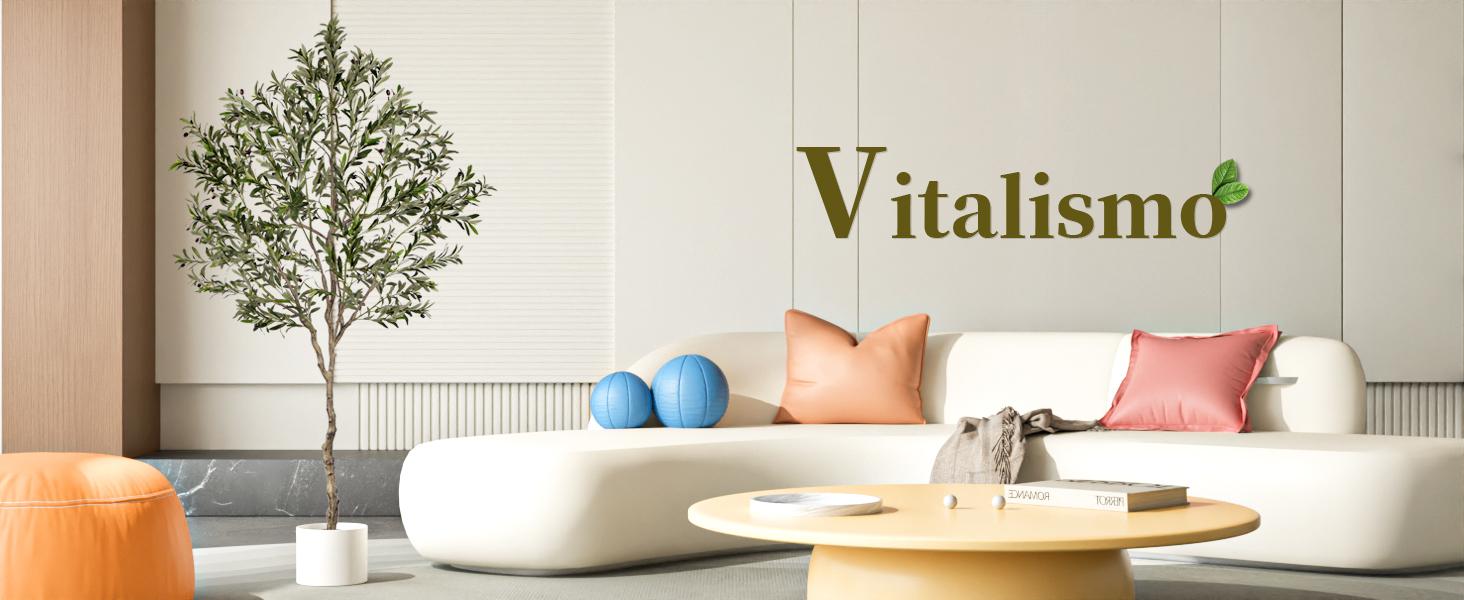 Fluffy 6/7/8ft Artificial Olive Tree, Fake Potted Olive Tree with Branches, Leaves and Fruits, Fake Plant, Indoor Decoration Decorative