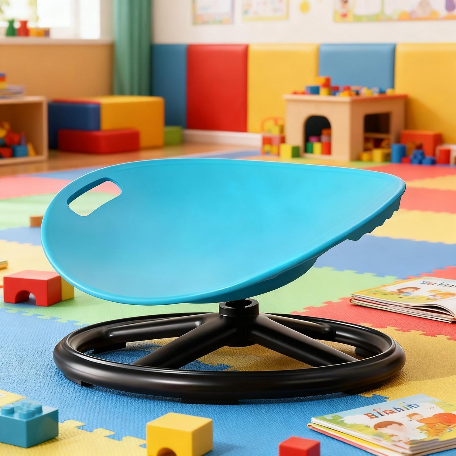 Circular Rotating Sensory Integration Training Chair, Ideal for Balance & Coordination, Perfect for Children & Teenagers Growth