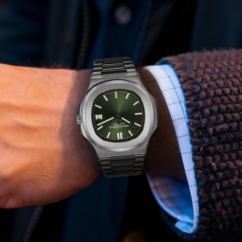 NAVIFLZ NFVZ High Quality Top Luxury Man Watch Sports Waterproof Luminous Date Men Wristwatch Square Dial Automatic Mechanical