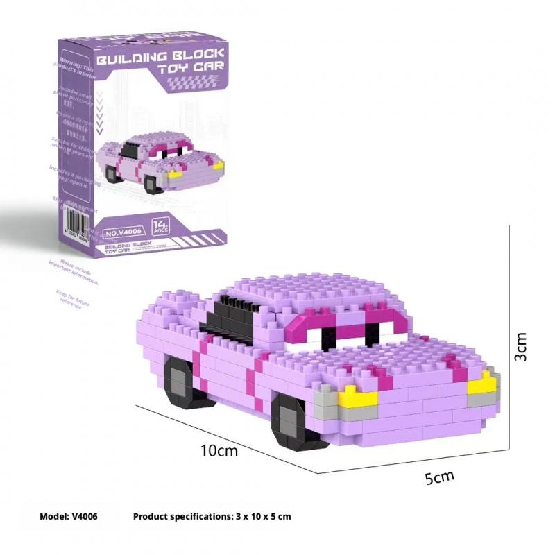 Cartoon Cars McQueen Building Blocks Set, Jackson Storm Sally Carrera Mini Bricks Toys, Children Birthday Gift