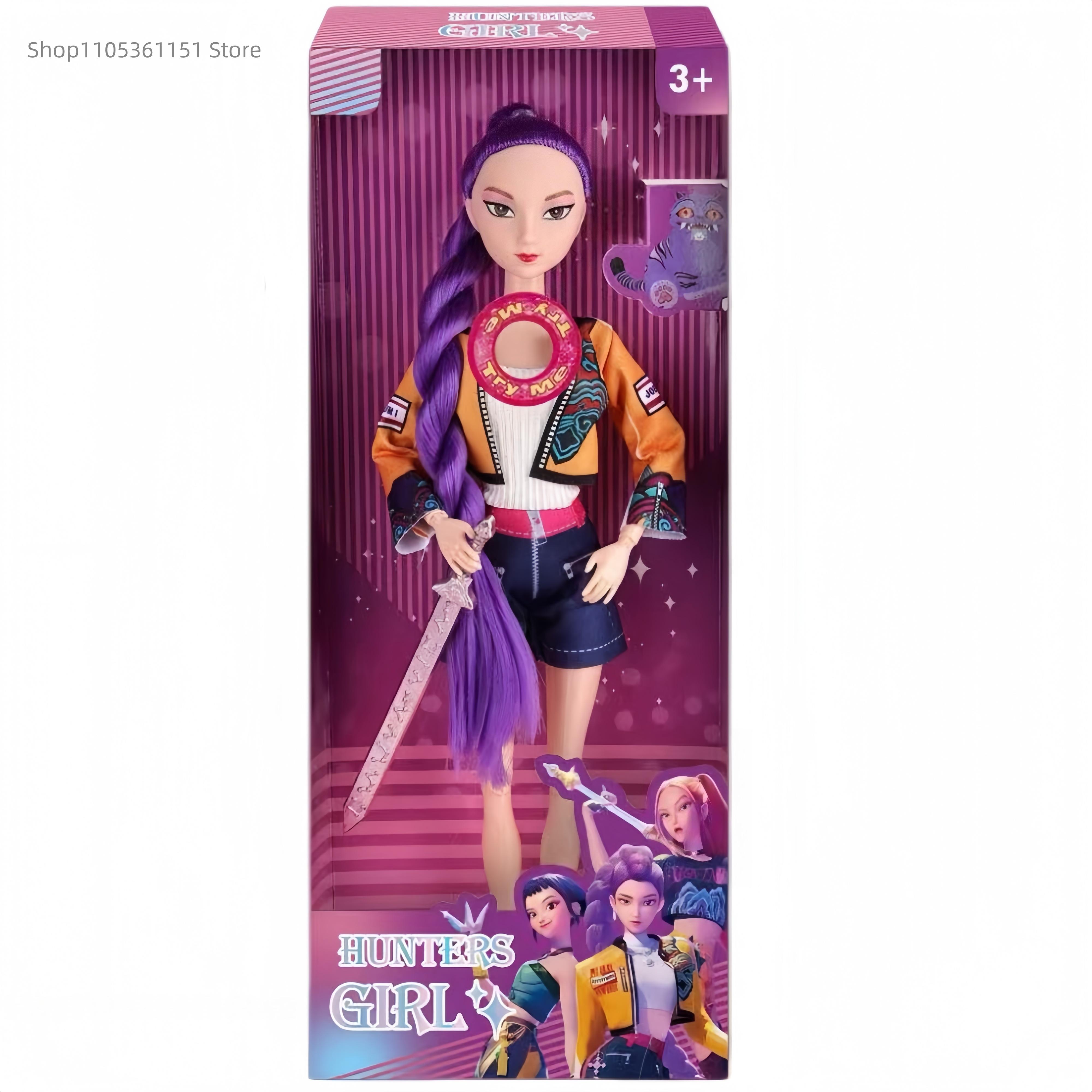 Hot High Quality Music style Anime Kpop Demon Hunters Doll Vinyl Toy Rumi Mira Zoey Demon Hunt Holiday gifts for Childrens