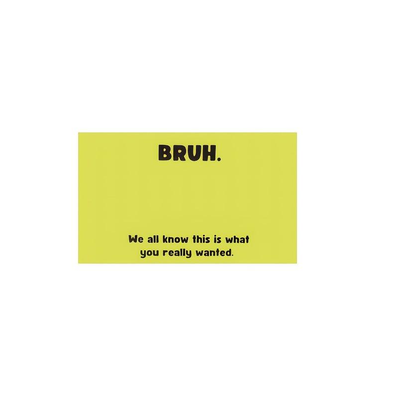 3 Sets Bruh Funny Cash Gift Cards, Creative Money Storage Cards, Perfect for Men/teenagers, Birthday/festival Surprises, Practical Gifts for New Drivers/owners