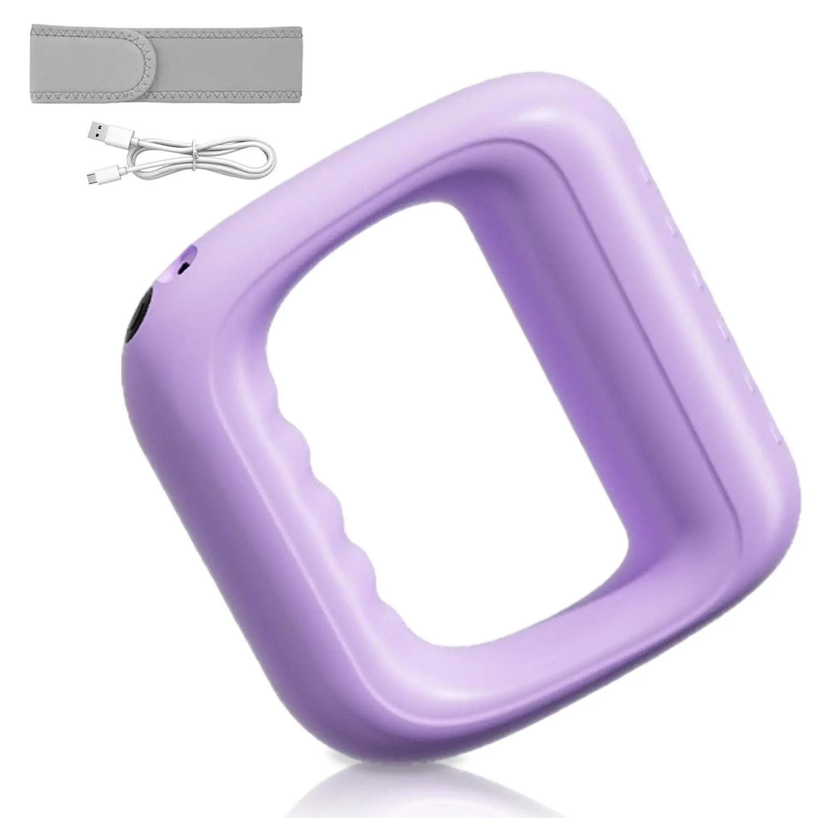 Electric Full-Body Vibration Massager, Hands-Free Cordless Design with Adjustable Strap,5 Vibration Modes for Belly, Back, Legs & Waist, Includes Sash & USB cable