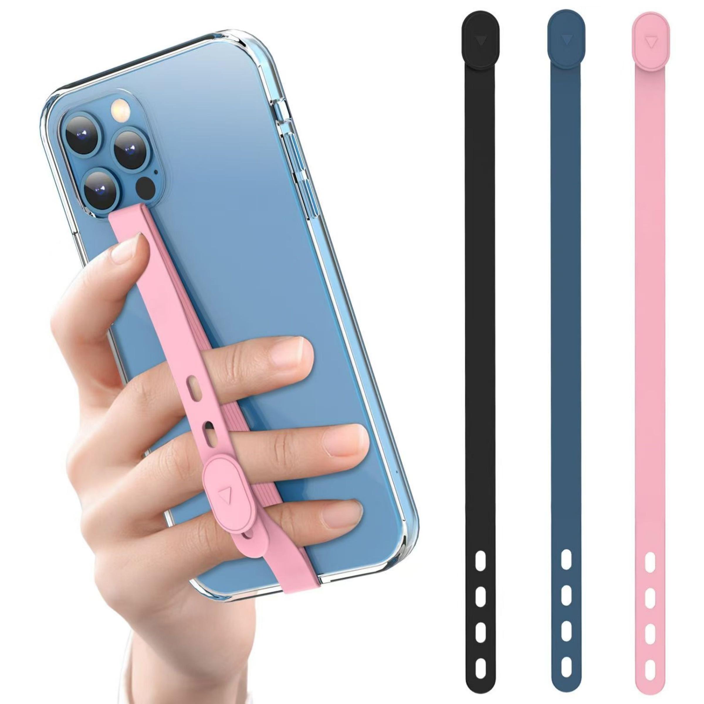 Silicone Phone Lanyard, Adjustable Size Silicone Wristband, Anti-lost Silicone Elastic Cord for Phone Case, Universal Phone Accessories