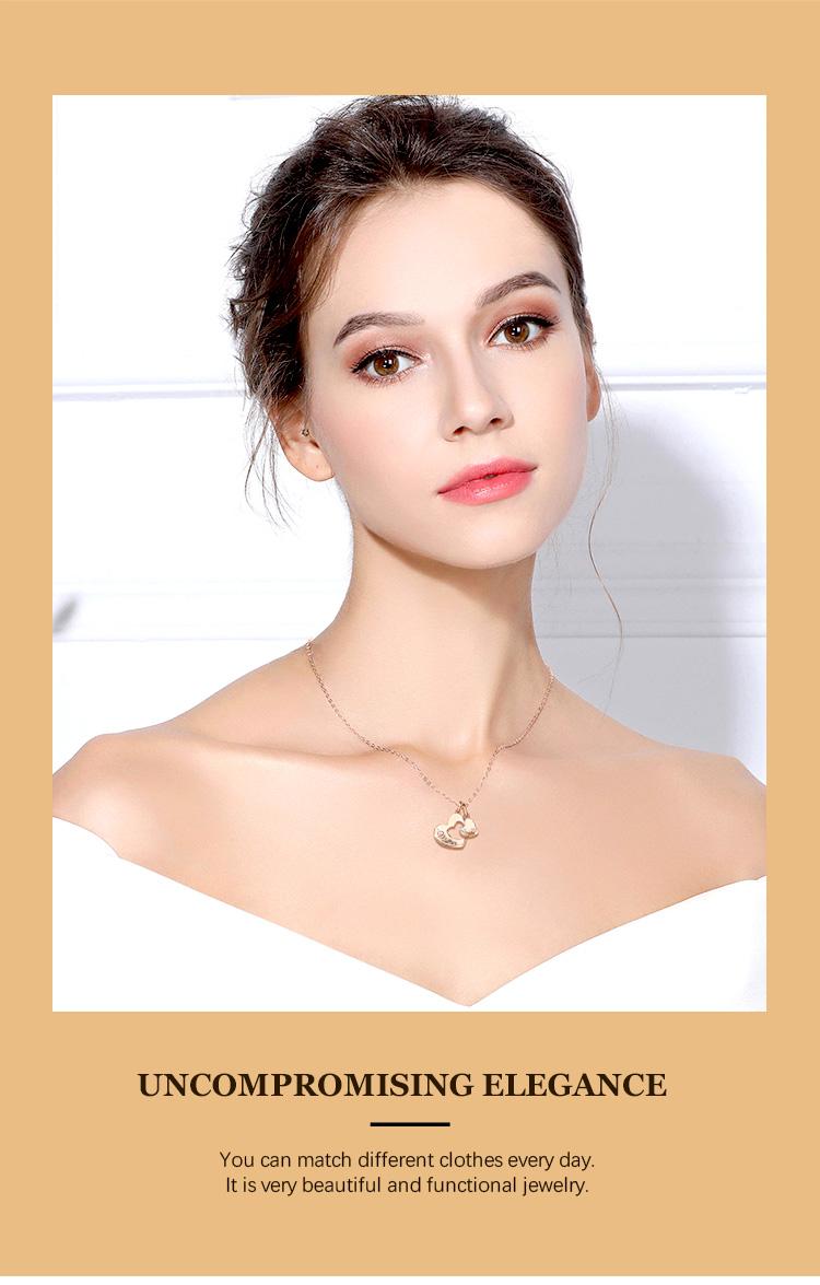 Harmony 'Mother & Daughter' Heart Pendants, Luxury Cubic Zirconia Necklace Set, Meaningful Jewelry Gift, Heartfelt Birthday & Holiday Gift