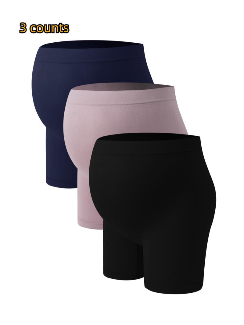 Maternity Plain High Waist Maternity Boyshorts, Comfortable Over the Belly Pregnancy Knickers, Maternity Panty for All Seasons, Belly Pregnancy Underwear, Maternity Clothes