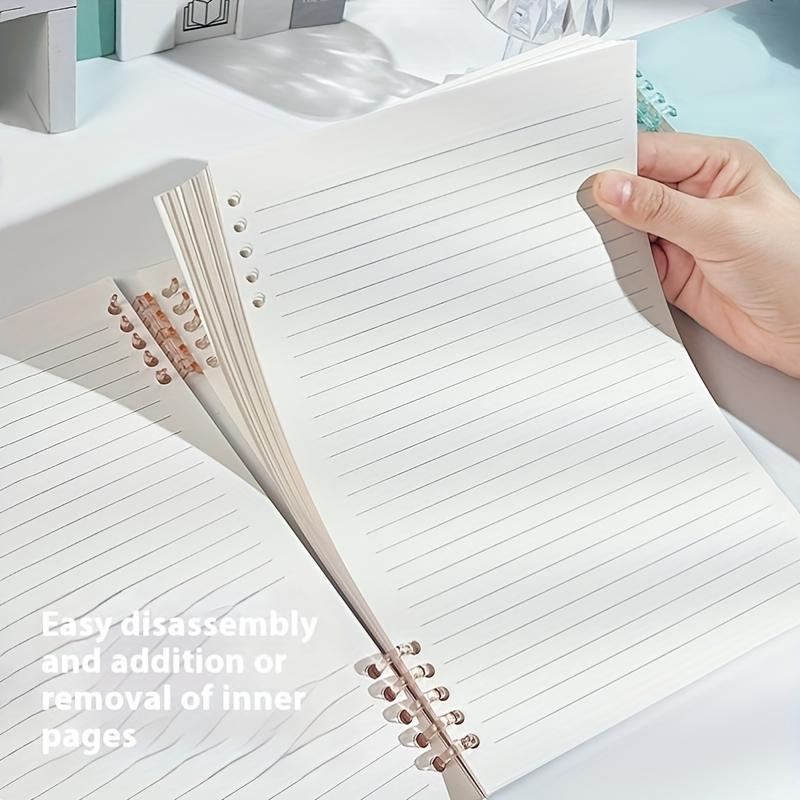 5-Piece Set Includes Spiral Notebook + 4 Pens A5 Ring-Bound Notebook 60 Sheets/120 Pages Thick Color-Coded Pages Ideal for College Diary Notes Travel Diary Notebook Spiral Notebook Journal