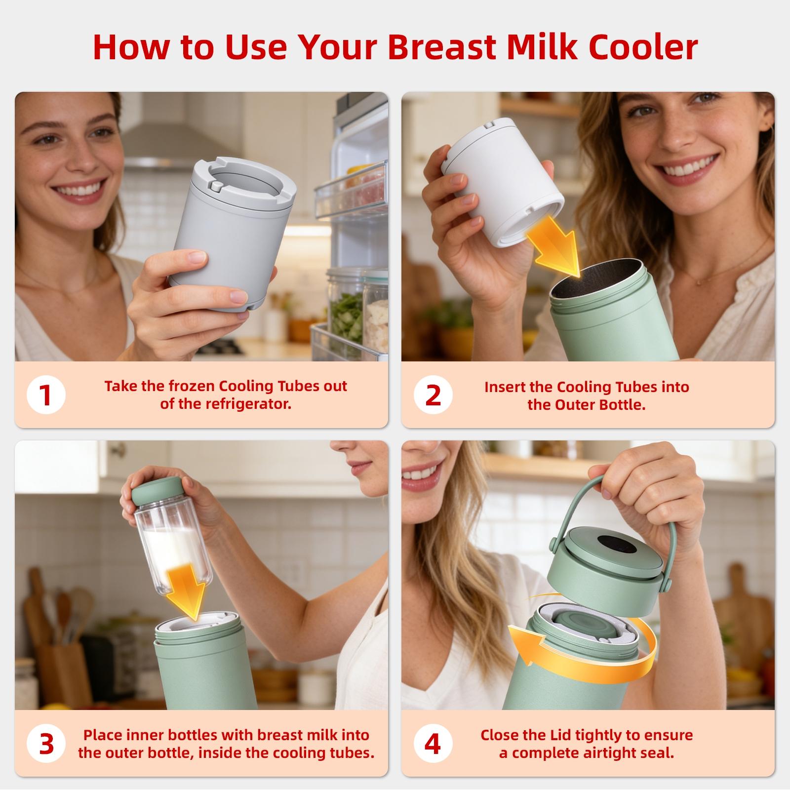 Multifunctional Quick Freezer Cup, Portable Refrigerator for Breastmilk Storage, Office Iced Coffee, Car Cold Drink Holder, Outdoor Camping Cooler