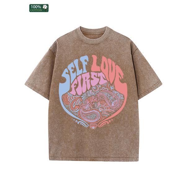 All-Season Men's Tshirts, Printed Men's Fashion, High-quality Heavy Washed Tee, Round Neck Loose Large Size Men's Short Sleeves Graphic Top.