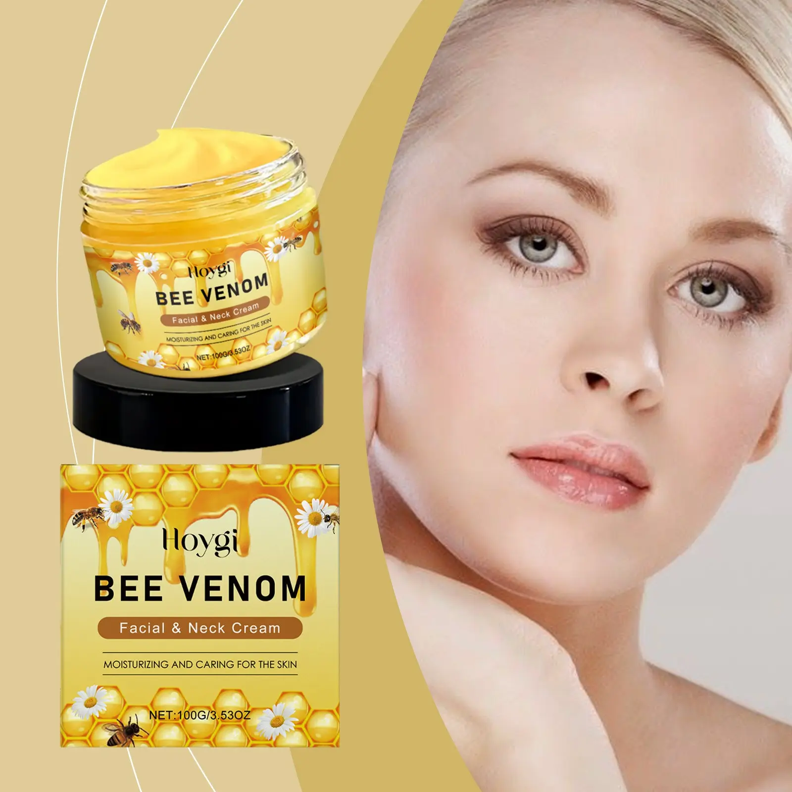 Hoygi Nourishing Face and Neck Cream, Gentle Hydrating Moisturizer, Brightening Skin Care, Smooth and Soft Facial and Neck Lotion