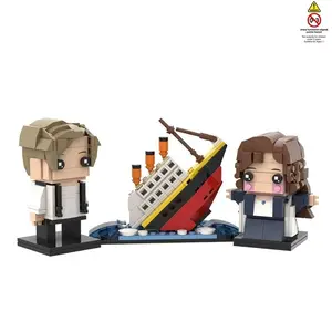 Titanic Shipwreck Scene Building Set, Compatible Lego Desktop Decor, Valentine's Gift, Collectible Toy, Perfect for Kids and Adults