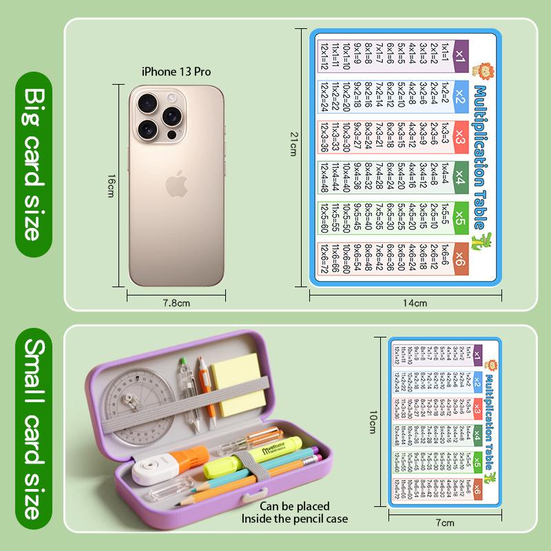 2Pcs Addition and subtraction Flash Card Within 20, 2 sizes (large and small) Addition and subtraction Learning oral arithmetic card Teaching aid card - Mathematics fact chart - Educational mathematics flash card