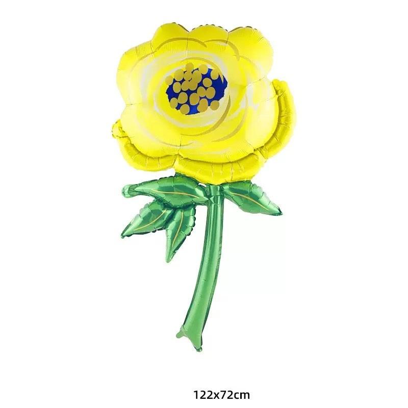 9 Floral Aluminum Foil Balloons for Kids Birthday Party, Outdoor Camping Decor, Wedding Reception, Valentine's Day, Mother's Day, Graduation