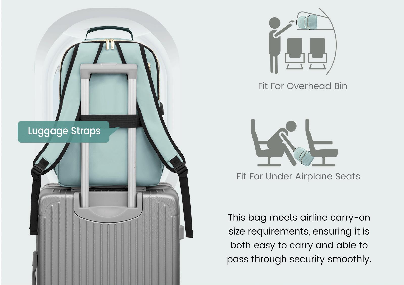 LOVEVOOK Backpack with USB Port,Quilted Casual Work Bags for Women with Laptop Compartment, Daypack College Business Teacher Computer Bag Travel Bags Laptop bag Carry on Backpack