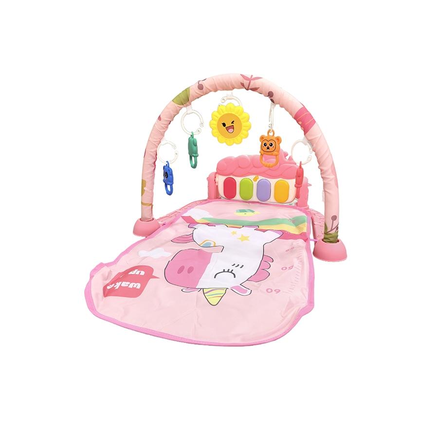 Baby Fitness Rack Toy, Newborn Musical Foot Pedal Mobile, Baby Piano Play Mat, Play Gym Mat, Early Education Blanket Gift for Boys and Girls