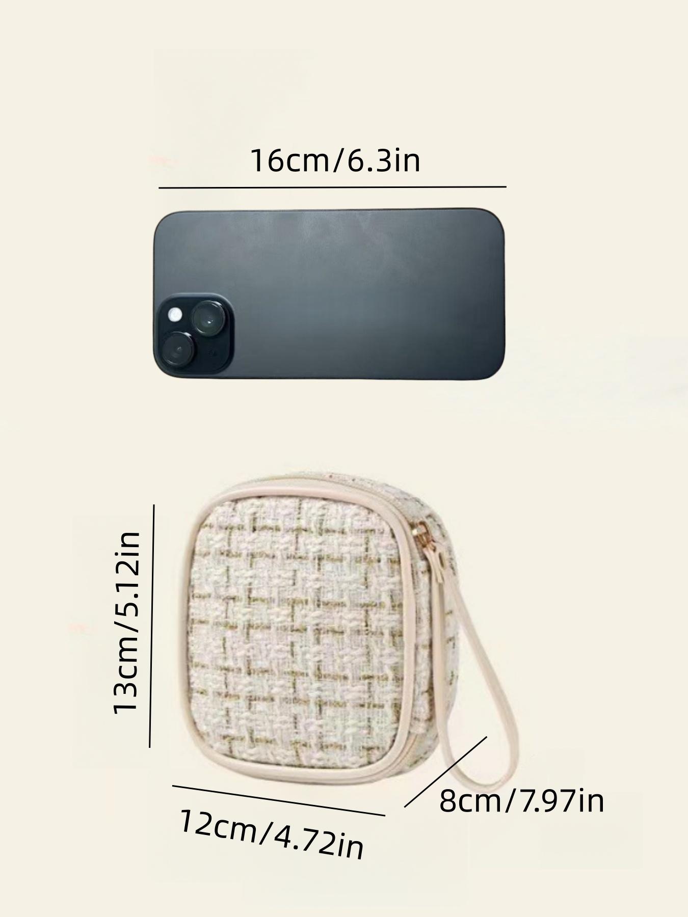 Portable Lipstick Makeup Bag, Data Cable Storage Pouch, Travel Cotton Pad Organizer, Small Handbag for Daily Use, Handheld Cosmetic Pouch, Travel Cosmetic Bags