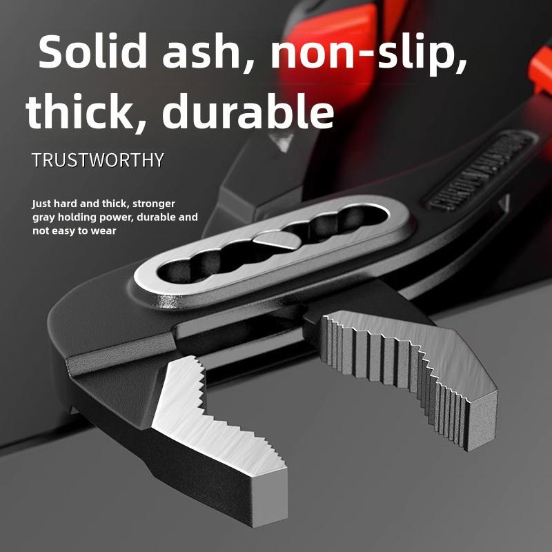 Industrial Grade Chrome Vanadium Steel Multi-Function Tool, Large Mouth Pliers, Dual Color Anti-Slip Handle Wrench, Adjustable Pipe Clamp, Hand Tools, Hardware