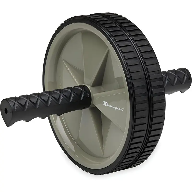 Outdoor Sports Roller Exercise Wheel - Core Training Fitness Equipment with Dual Non-Skid Wheels, Comfort EVA Foam Grips, Compact Lightweight Design, Balance Aid for Improved Alignment & Flexibility