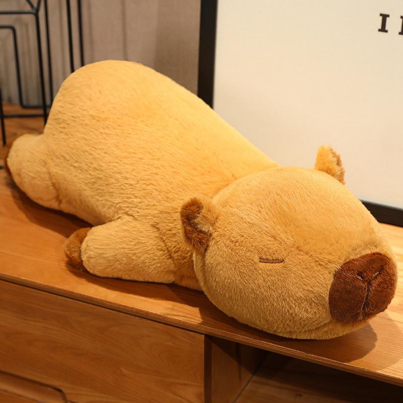 Capybara Plush Stuffed Animals | 23 Inch Large Capybara Plush for Calming & Comforting Realistic Body Pillow Plush Toys, Capybara Stuffed Animals Gifts Kids Teens & Adults Capybara Plush Stuffed Animals | 23 Inch Large Capybara Plush for Calming & Comforting Realistic Body Pillow Plush Toys, Capybara Stuffed Animals Gifts Kids Teens & Adults