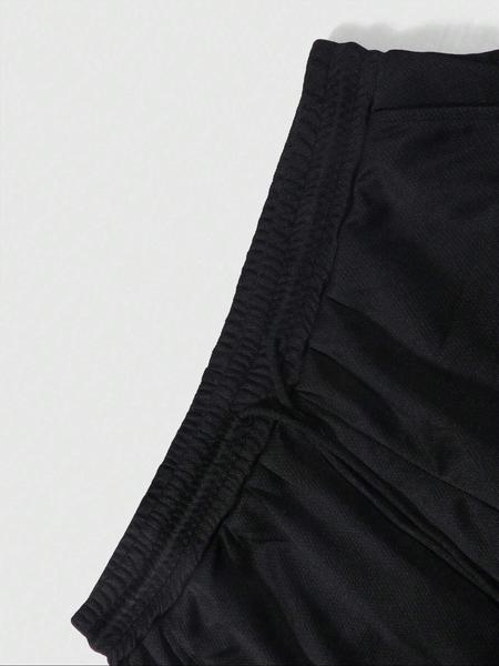 Men's Basketball Shorts with Pockets, Fashionable 2-In-1 Drawstring Waist Sporty Shorts, Activewear Shorts, Stylish Flag Design, Summer Casual Wear, Graphic Shorts, Streetwear Sports Shorts