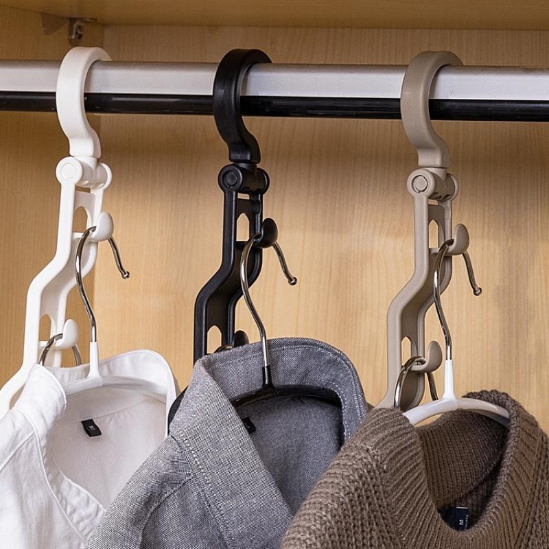 Stackable Magic Clothes Hook, Wardrobe Hanging Rack, Multi-Functional Storage Hanger, Large Capacity Organizer, Space Saving Solution