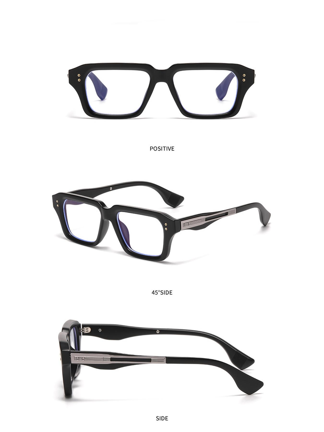 Caterside Lightweight Luxury Stylish Square Frame Sunglasses, Lightweight Eyewear, Anti-Blue Light Uv400 Protection, Casual Style for All Seasons