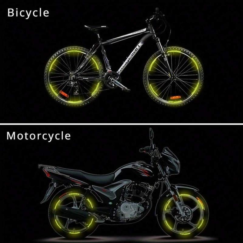 40Pcs High-Visibility Car Wheel Reflective Stickers, Night Safety Decals