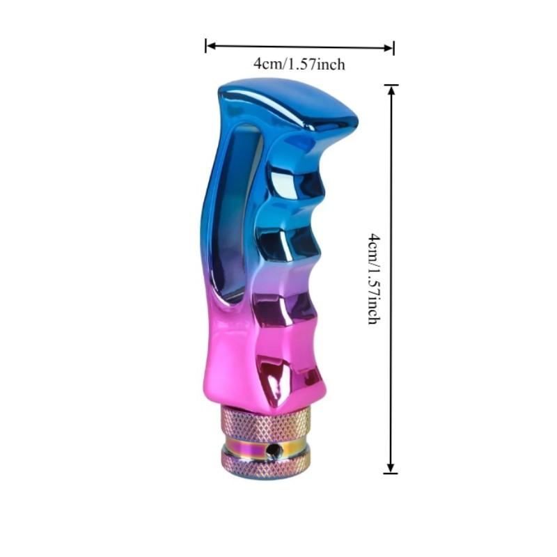Manual Gear Shift Lever Handle, Colorful Automatic Gear Knob, Comfortable Grip, Easy Installation, Perfect for Car Accessories