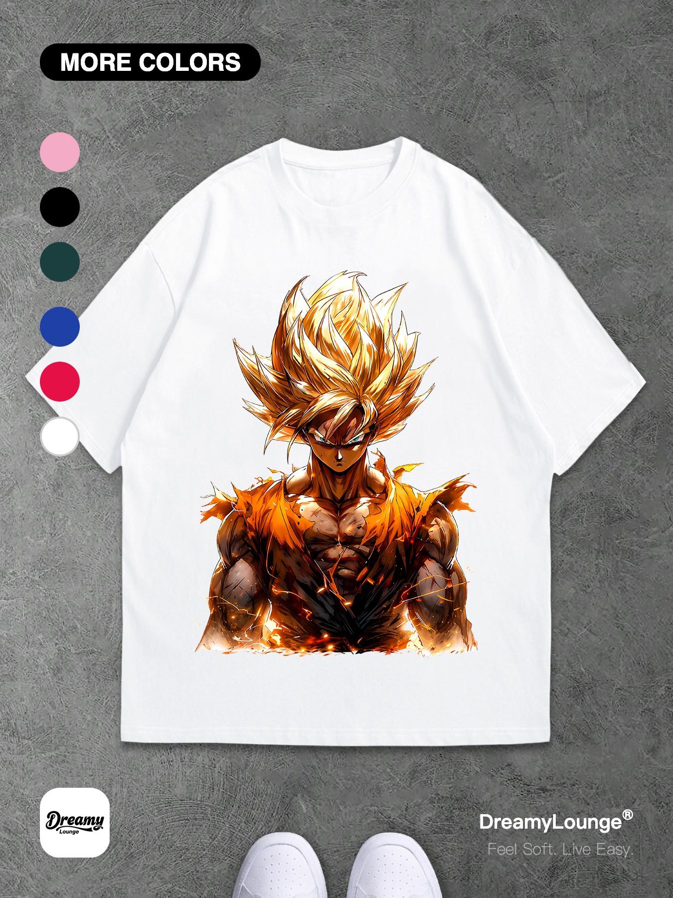 Super Saiyan Post-Battle Awakening Graphic Loose-Fit Short Sleeve