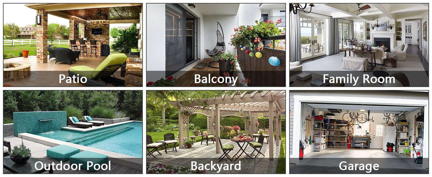 Herdio 6.5-inch Outdoor Wired Speakers with Bluetooth Amplifier Waterproof Wall Mount Sound System for Patio, Deck, Porch (2 Pair Black/White) Herdio 6.5-inch Outdoor Wired Speakers with Bluetooth Amplifier Waterproof Wall Mount Sound System for Patio, Deck, Porch (2 Pair Black/White)