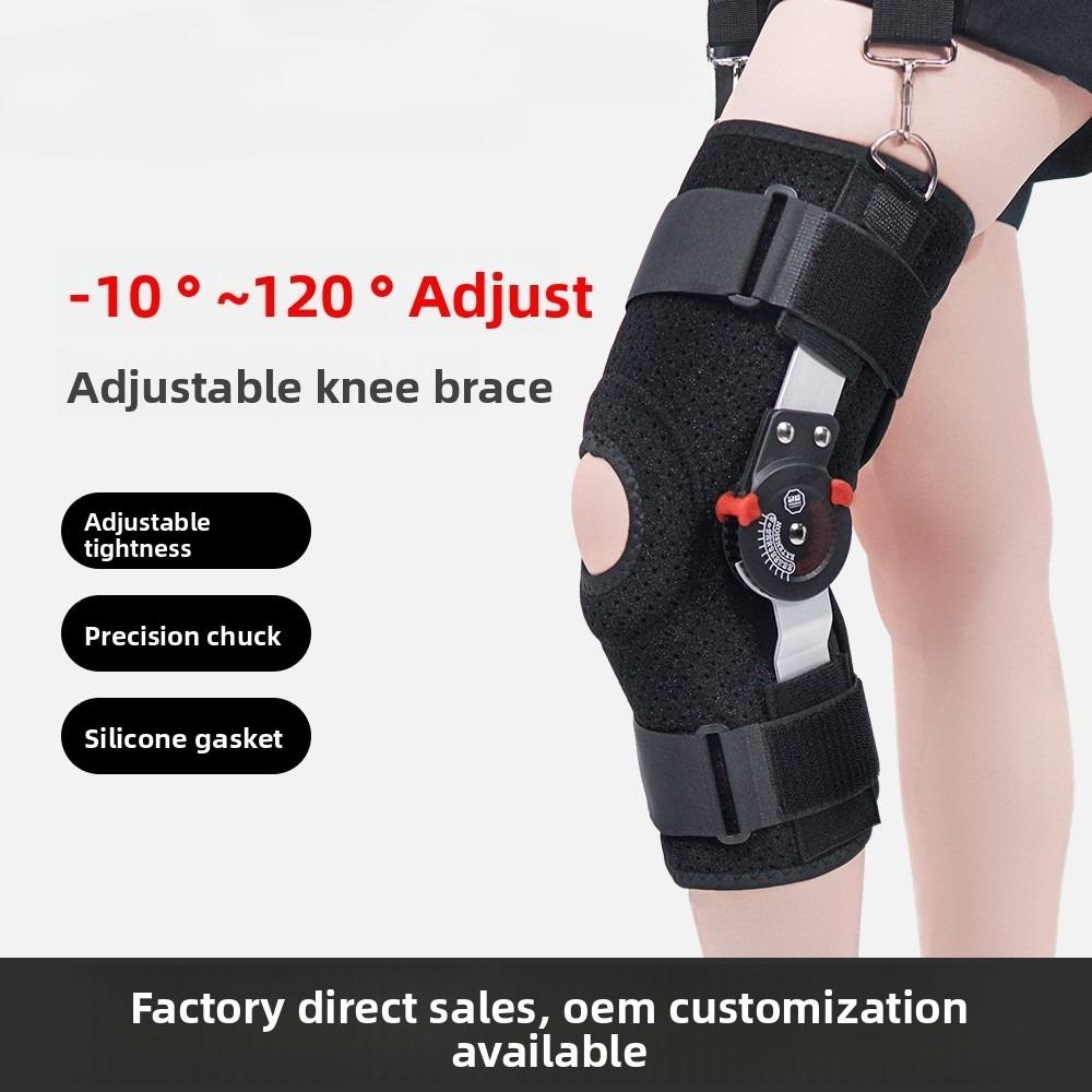 Adjustable Hinged Knee Brace – Angle Lock Knee Support for Post Op Recovery & Injury Stabilization
