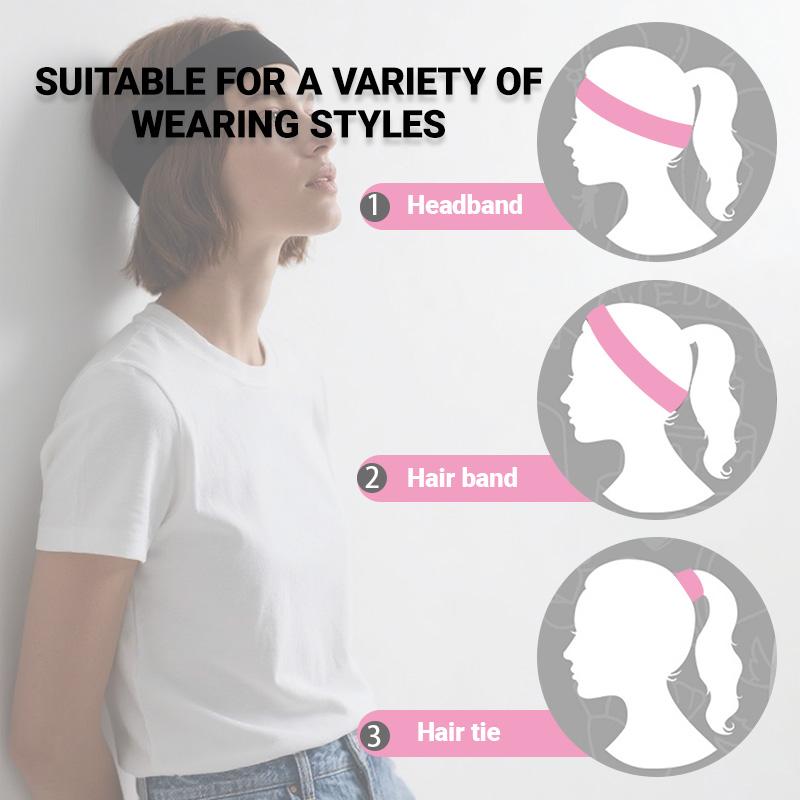 4 Pieces Minimalist Sporty Solid Color Hair Band, Elastic Wide Headbands - Solid Color Headscarf Style, Elastic Yoga And Exercise Straps, Summer 2024 Hair Accessories for Women & Men, Yoga Headbands | Casual Headwear | Elastic Fabric