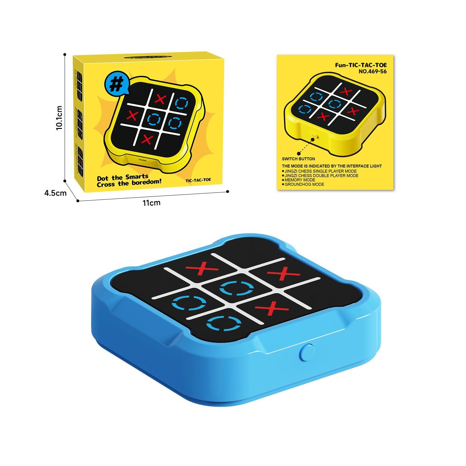 Intelligent Electronic Tic Tac Toe Board | 4-in-1 Multi-Functional Brain Game | Portable Smart Chess Toy for Kids Sensory & Logic Training | Birthday Gift