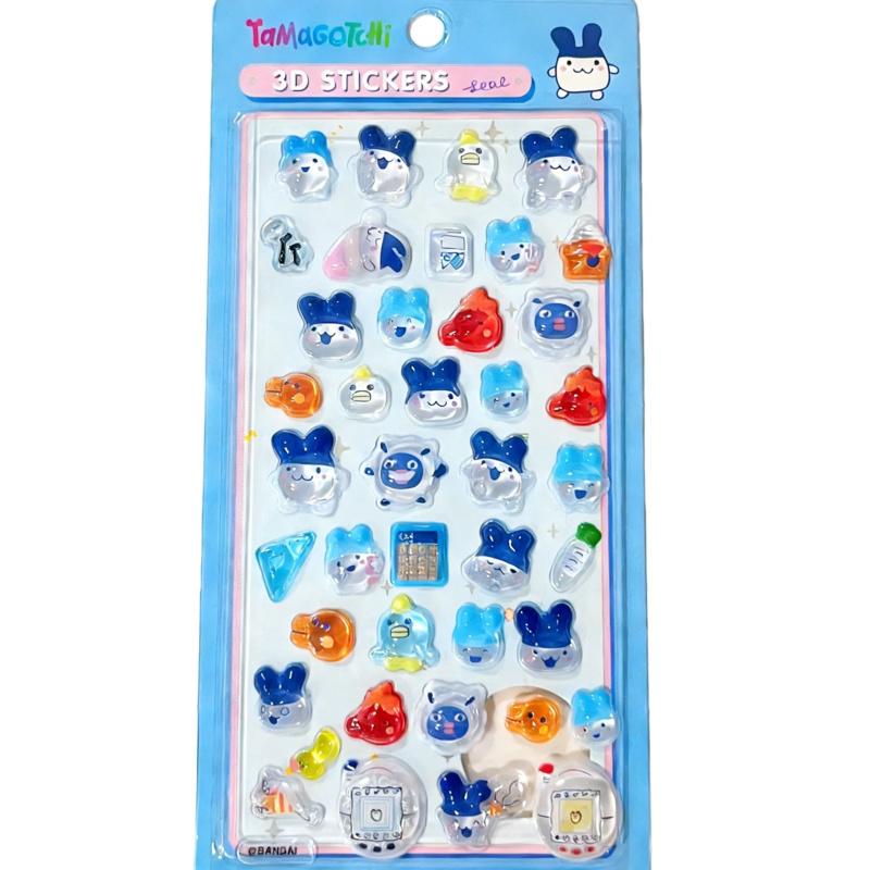 Cute Cartoon 3D Puffy Bubble Stickers Waterproof Vinyl Kawaii DIY Stickers for Scrapbooking Journal Planner Decoration Craft Stationery and Gift Making