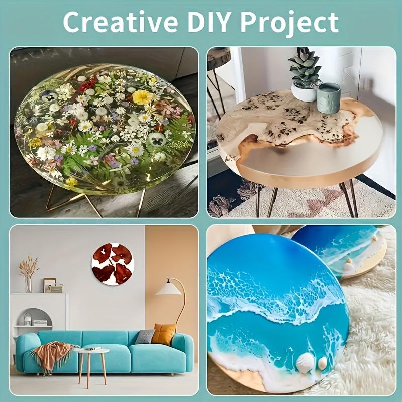 1 Piece 14in Large Silicone Mold, Super Big River Table Resin Mould, Round Table Tray Board Epoxy Resin Silicone Mould, DIY Craft Mould