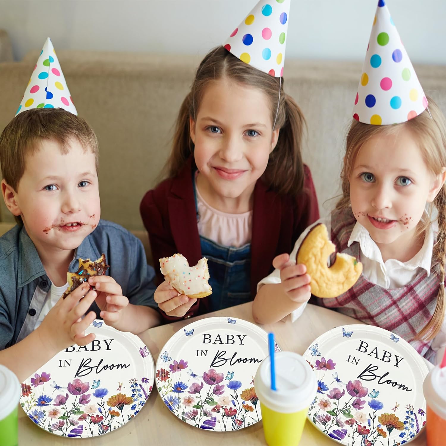 72PCS Happy Birthday Party Tableware Set, Sage Green and Gold Disposable Paper Plates, Napkins and Forks for 24 Guests, Includes 7 Inch Plates, 6.5 Inch Napkins and 6.3 Inch Forks for Birthday Party Decorations