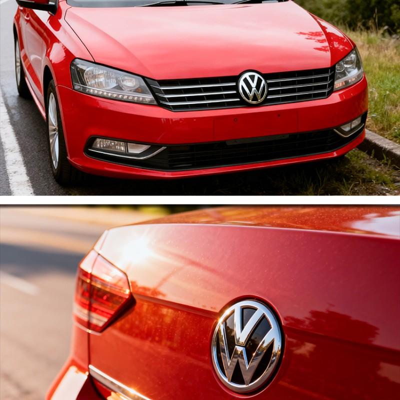 Volkswagen Car Front & Rear Emblem, Hood Decoration, Scratch Resistant, Durable, Replacement Badge, Fits Polo 2011-2013 & All Vw Models
