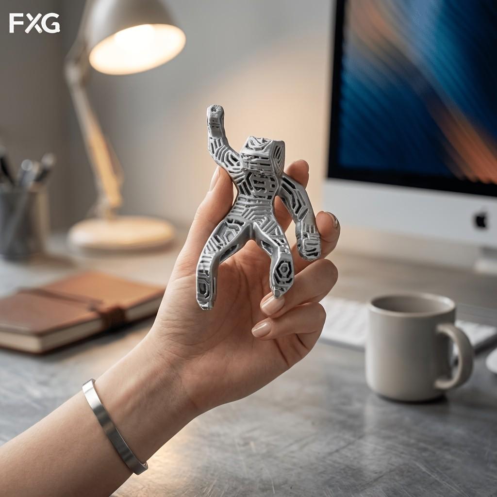 Xenite Figure Decorative Figurine, Limited Edition Collectible Handmade Ornament, Office Desk Tech Style Decoration, Unique Gift Idea